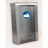 Nástěnný dávkovač INOX 392 mm na jednorázové návleky na obuv s akrylovým panelem  INOX 392 mm – profesionální dávkovač n