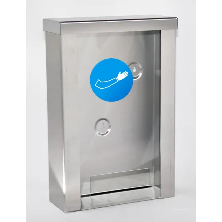 Dávkovač INOX 392 mm na jednorázové rukávníky s dolním otvorem 003  INOX 392 mm – dávkovač na rukávníky s otvorem 003