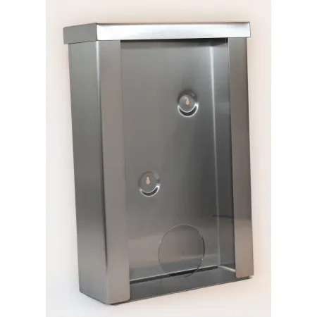 Dávkovač INOX 392 mm na jednorázové rukávníky s kulatým otvorem 001  INOX 392 mm – dávkovač na rukávníky s otvorem 001