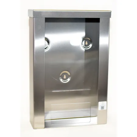 Detail precizního zpracování akrylového čela a nerezové oceli , INOX a akryl – detailní ukázka kvality a hygienického provedení