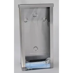 Dávkovač na jednorázové roušky 517 mm s akrylovým čelem a nerezovým tělem INOX  Profesionální dávkovač 517 mm na roušky