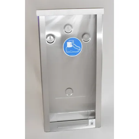 INOX 517 mm – objemná komora pro uložení jednorázových návleků  Zásobník INOX 517 mm – hygienické uložení návleků na obuv