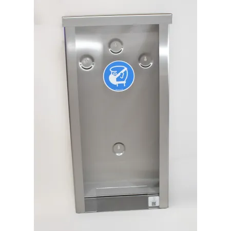 Dávkovač 517 mm s výdejním otvorem 002 pro kontrolované odebírání roušek  INOX 517 mm – varianta s otvorem 002 pro přesné vydávání roušek