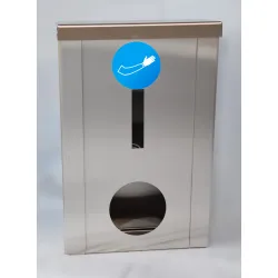 Nástěnný dávkovač INOX 392 mm na jednorázové rukávníky pro hygienické provozy Dávkovač INOX 392 mm na jednorázové rukáv Nástěnný dávkovač INOX 392 mm na jednorázové rukávníky pro hygienické provozy Dávkovač INOX 392 mm na jednorázové rukáv