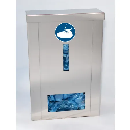 Kartáčované nerezové čelo zásobníku 392 mm pro maximální hygienu  Nerezové čelo INOX – odolný zásobník 392 mm na návleky