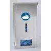 Dávkovač INOX 517 mm na návleky na obuv s obdélníkovým otvorem 002 INOX 517 mm – zásobník na návleky s otvorem 002