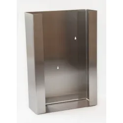 Nástěnný dávkovač INOX NexArmor na tři balení rukavic – čelní pohled INOX dávkovač NexArmor na 3 balení jednorázových ru Nástěnný dávkovač INOX NexArmor na tři balení rukavic – čelní pohled INOX dávkovač NexArmor na 3 balení jednorázových ru