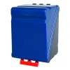 SecuBox Maxi – modrý box z ABS pro ukládání přileb, masek a ochranných pomůcek OOPP.SecuBox Maxi – největší box na ochra