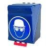 SecuBox Maxi – modrý box na osobní ochranné prostředky OOPP, odolný a snadno čistitelný.  SecuBox Maxi – odolnost, hygiena a dlouhá životnost