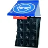 SecuBox Maxi12 – modrý box z ABS pro ukládání 12 párů ochranných brýlí OOPP.