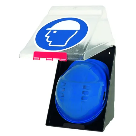 SecuBox Maxi – transparentní box z ABS, ideální pro přilby, masky a ochranné štíty v průmyslu. SecuBox Maxi – odolné a hygienické řešení pro OOPP