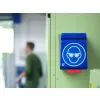 Modrý SecuBox Maxi12 – největší model série SecuBox určený pro centrální ukládání brýlí.