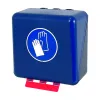 Modrý box SecuBox Midi – odolný proti dezinfekčním prostředkům a mechanickému poškození.