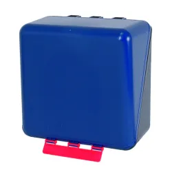 SecuBox Midi – modrý box z ABS pro hygienické ukládání osobních ochranných prostředků OOPP.