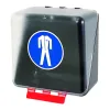 SecuBox Midi transparentní – box určený pro dlouhé chemické nebo laboratorní rukavice.