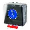 Transparentní SecuBox Midi – ideální pro jednorázové kombinézy a ochranný oděv.