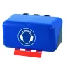 SecuBox Mini – kompaktní box s výklopným víkem a červenou sponou pro identifikaci uživatele.