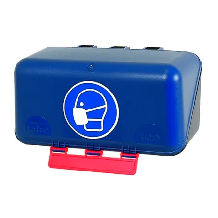 Modrý box SecuBox Mini NexArmor – odolný plast ABS, snadné čištění a dlouhá životnost.