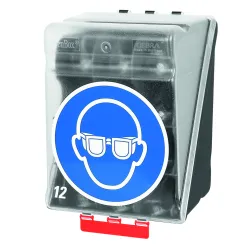 SecuBox Maxi12 – transparentní box z ABS pro ukládání 12 párů ochranných brýlí OOPP. SecuBox Maxi12 – transparentní box z ABS pro ukládání 12 párů ochranných brýlí OOPP.