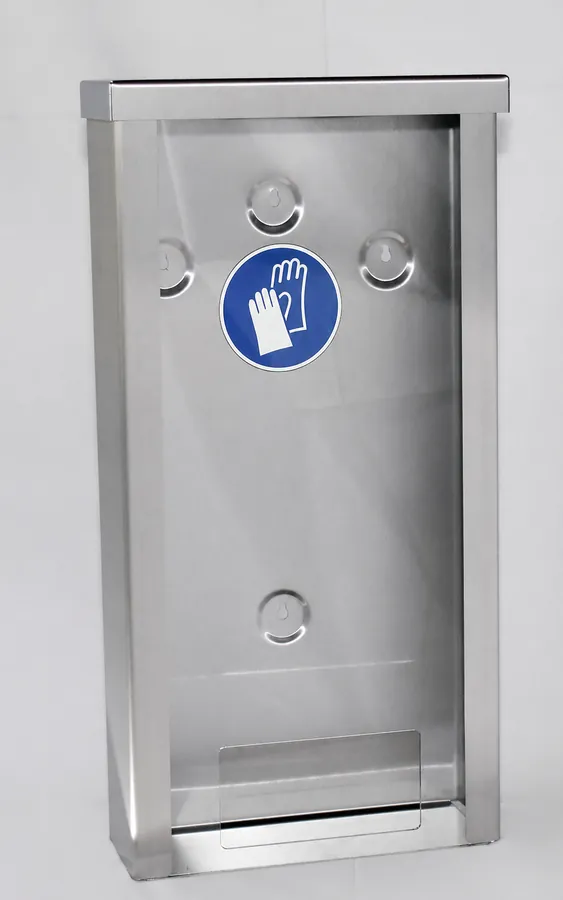GloveSafe Akryl 517 – nástěnný dávkovač rukavic s průhledným akrylovým čelem, SKU ES04GS003