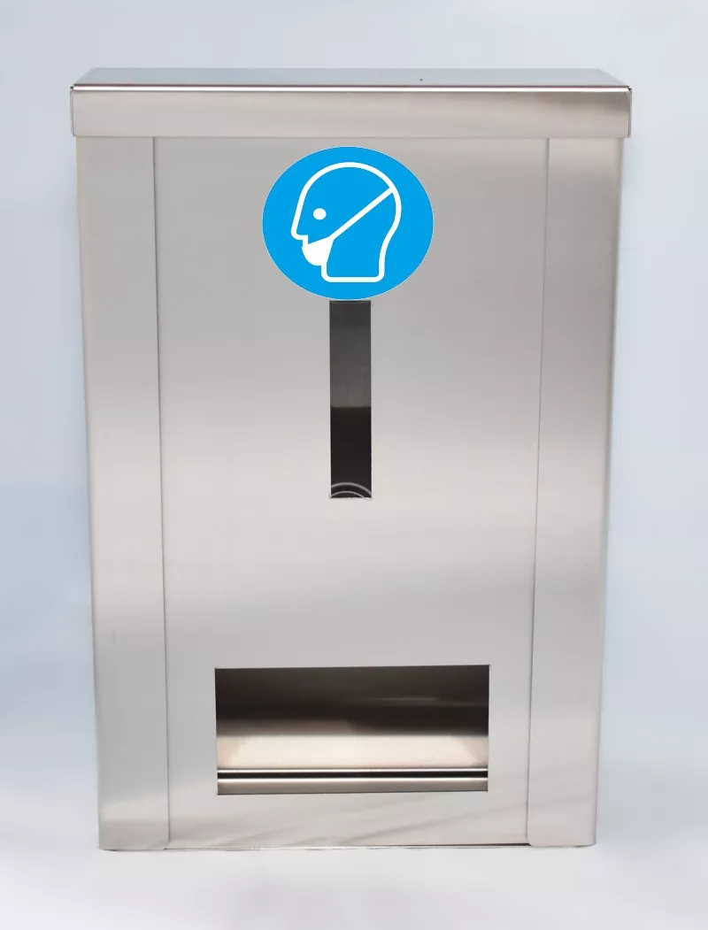 BeardSafe INOX – síťky na vousy – BeardSafe INOX 392 – nerezový nástěnný dávkovač jednorázových síťek na vousy BeardSafe INOX – síťky na vousy – BeardSafe INOX 392 – nerezový nástěnný dávkovač jednorázových síťek na vousy