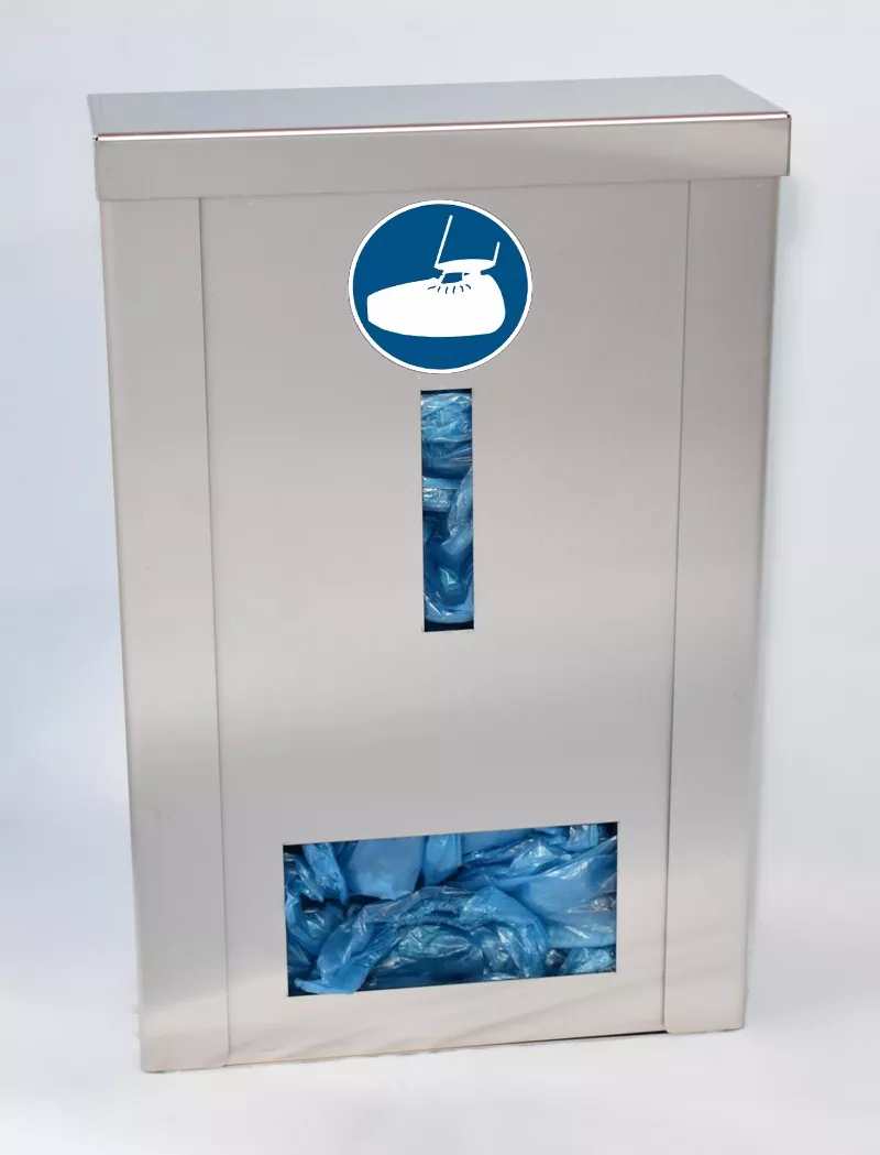 SafeStep INOX 392 – nerezový zásobník na návleky na obuv – SKU ESS03ES002, Nemocnice · oddělení