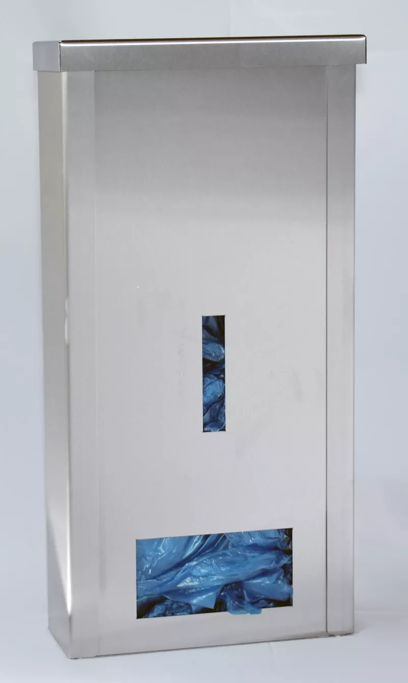 SafeStep INOX 517 ESS04ES002 – SafeStep INOX 517 naplněný návleky – pohled na průzor a výdejní otvor