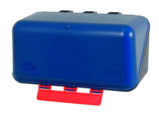 SecuBox Mini modrý 4100100 – kompaktní nástěnný zásobník OOPP 236 × 120 × 120 mm