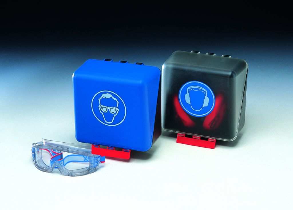 SecuBox Midi – nástěnný zásobník OOPP 236 × 225 × 125 mm