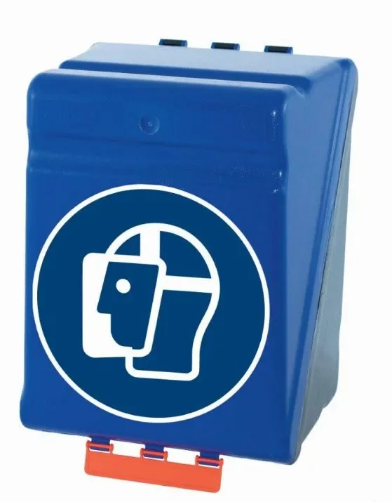 SecuBox Maxi modrý 4303100 – nástěnný zásobník, ochrana obličeje
