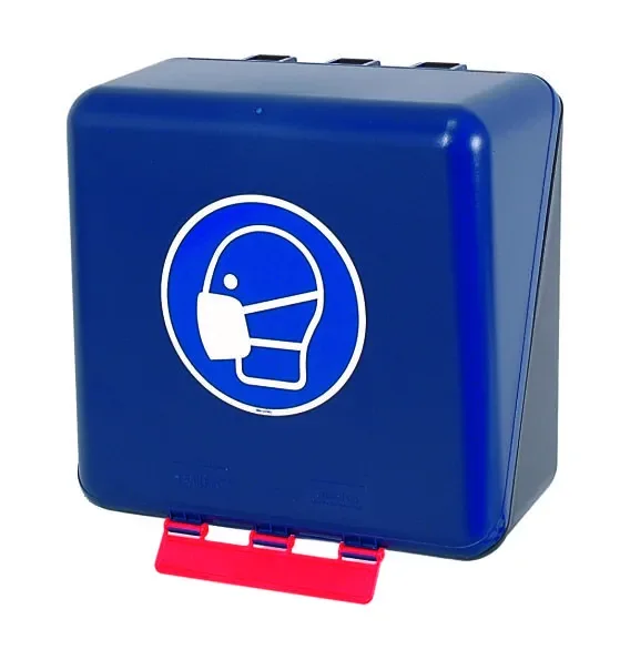 SecuBox Midi modrý 4205100 – nástěnný zásobník, ochrana dýchacích cest