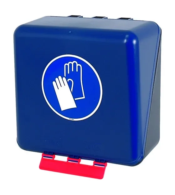 SecuBox Midi modrý 4208100 – nástěnný zásobník, ochrana rukou